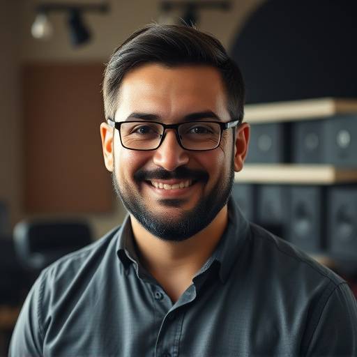 Retrato de David Fernández, especialista en sonido de Visualia Studios
