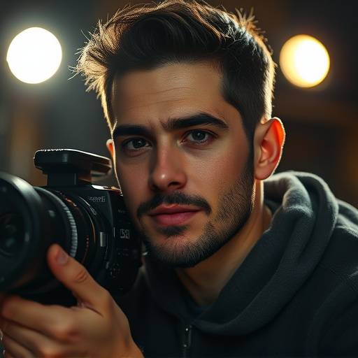 Retrato de Javier Gómez, director de fotografía de Visualia Studios
